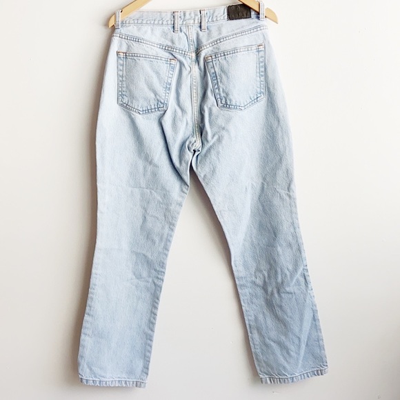 Vintage 1990s Guess Light Blue Wash Straight Leg Denim Mom Jeans Sz30 - Picture 5 of 5